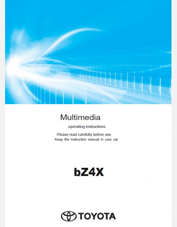 toyota bz4x 2024-2025 navigation & multimedia system manual (jdm)